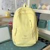 Schoolbag Korean Ins Cream Solid Color Floral Embroidery Student Backpack Fresh and Sweet Soft Girl Atmosphere Travel Backpack