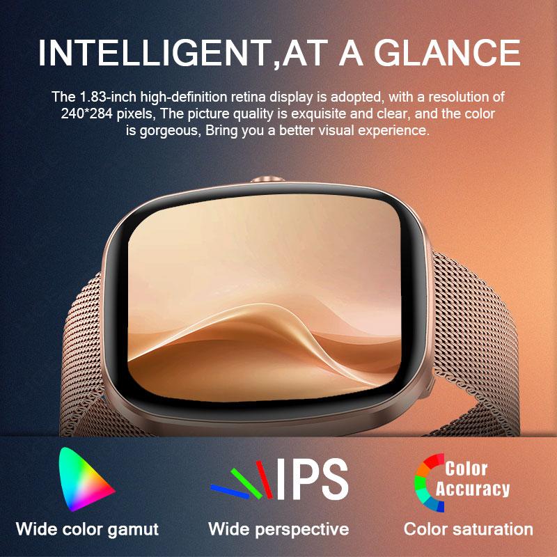 Smart Watch For Women Full Touch Screen Bluetooth Call Waterproof Watches Sport Fitness Tracker Smartwatch Lady Reloj Mujer