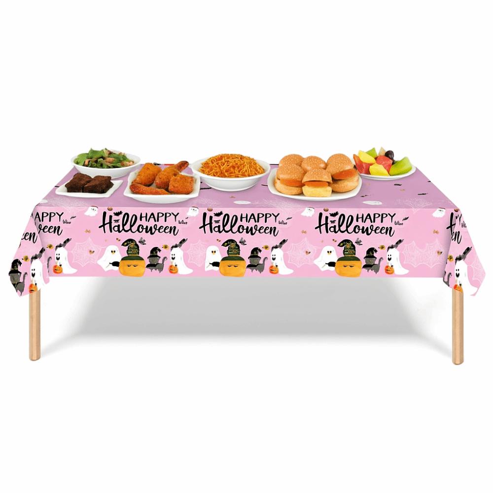 Halloween Theme Halloween Tablecloth Plastic Table Runner Disposable Table Cover  Table Decoration