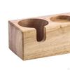Beech Wood Manual Coffee Tamper Holder Bracket Station Tamping Tool Stand Rustic Barista Tools for ,