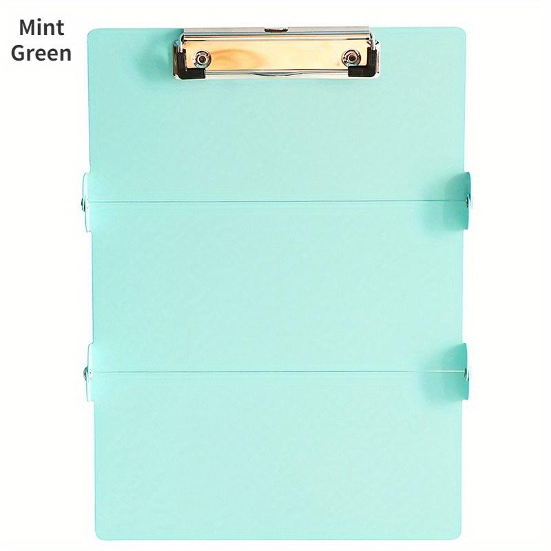 1 шт складной буфер обмена тройная алюминиевая папка для медсестры блокнот для письма с медицинскими наклейками для кормления держатель для ручек мятный зеленый 1364₽