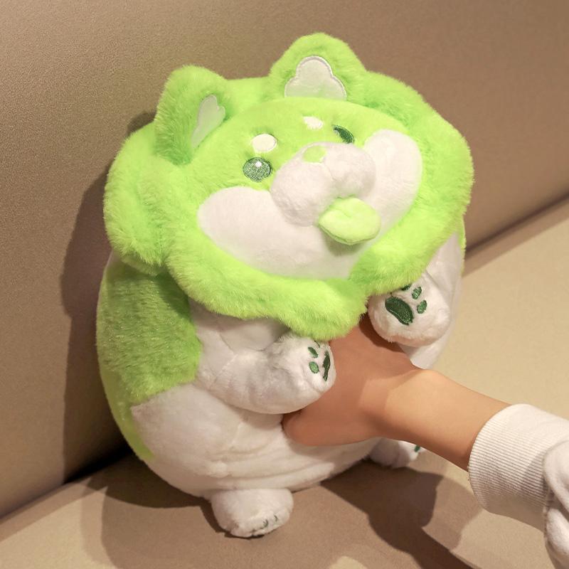 Latest Fluffly Soft Vegetables Shape Dog Plush Toys Stuffed Animals Puppy Dolls Pillow Sofa Cushion for Kids Girls Gifts Home Decor