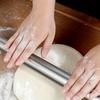 Stainless Steel Rolling Pin, Lightweight Hollow Tube, Suitable for Baking, Suitable for Pie Crust, Pizza Dough, Pastries