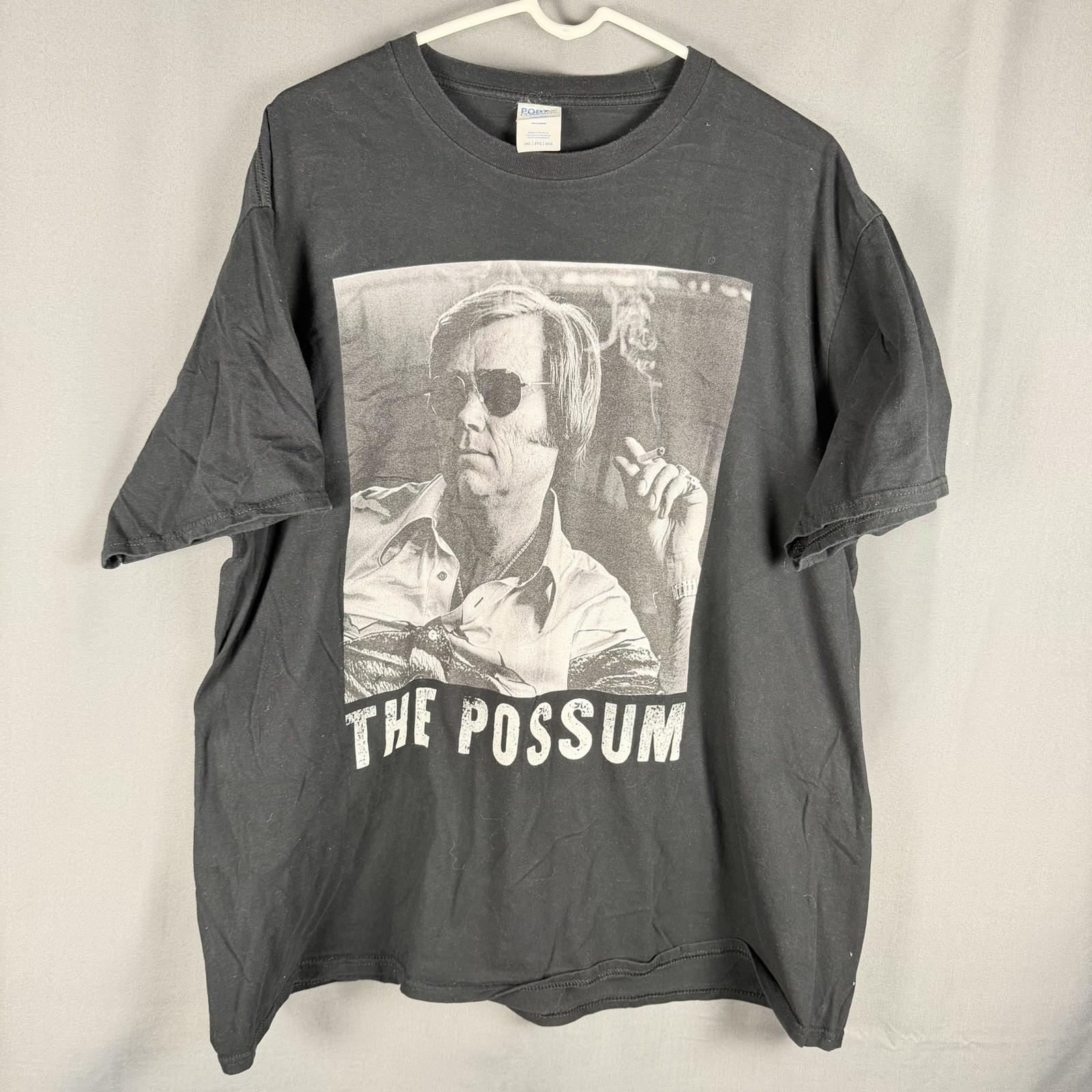 George Jones The Possum Mens XXL T Shirt Black Country Music Retro Graphic Unisex T-Shirt S