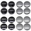 Audi Wheel Center Cap Hub Covers 4pcs/Set 60mm 61mm 68mm 69mm 135mm Car Styling  Badge for A3 A4 A5 A6 A7 A8 S4 Auto Accessories