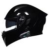 Unisex Full Face Motorcycle Helmet With Bluetooth Headset Scooter Electric Bike Riders All Season Use