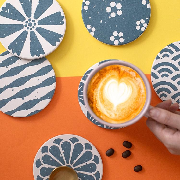 Diatom Mud Coaster Absorbs Cutlery Insulation Anti-scalding Coaster Table Decor