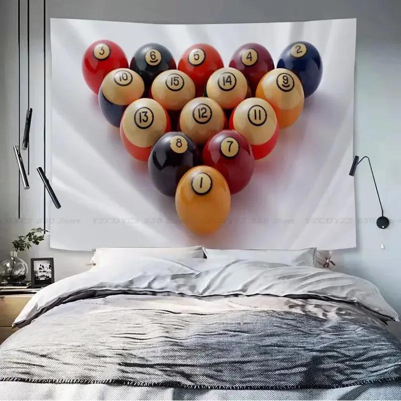 Billiards Animation Tapestry Office Living Room Tapestry Home Wall Decoration Tapestry