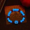 Halloween Luminous Beaded Bracelet For Women Girl Pumpkin Ghost Bracelets Jewelry Party Gifts