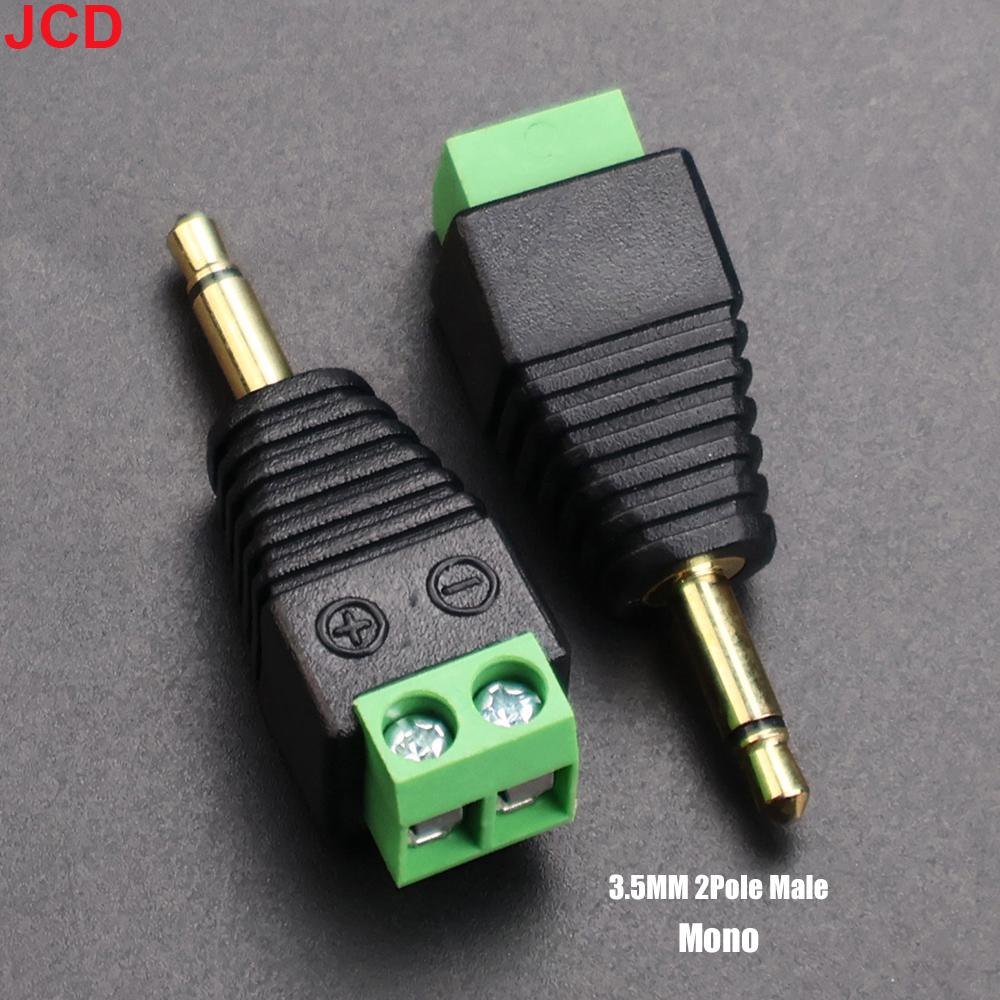 

JCD 2pcs 3.5mm 2.5mm 2/3/4 Pole Male Plug / Female Socket To Screw Terminal Connector Mono/Stereo 1/8 Inch Headphone Audio Jack