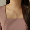 Monograph Snow Necklace Mgnl0355 14K Gold Plated (Rose Gold)