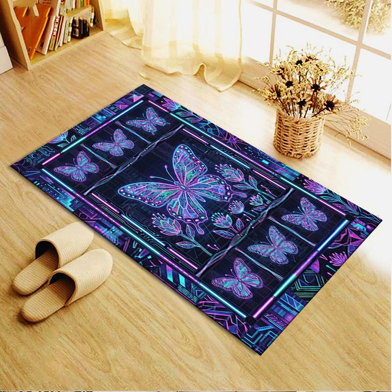 2025 New Butterfly Decoration Carpet Rug for Living Room Bedroom Home Sofa Decoration,Kids play Non-slip Floor Mat19