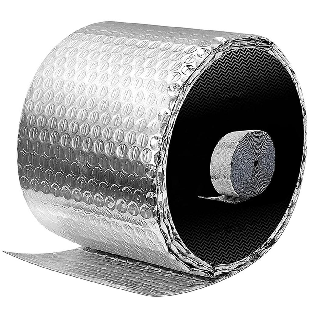 Spiral Insulation Bubble Film - Reflective Foam Roll for & Ducts