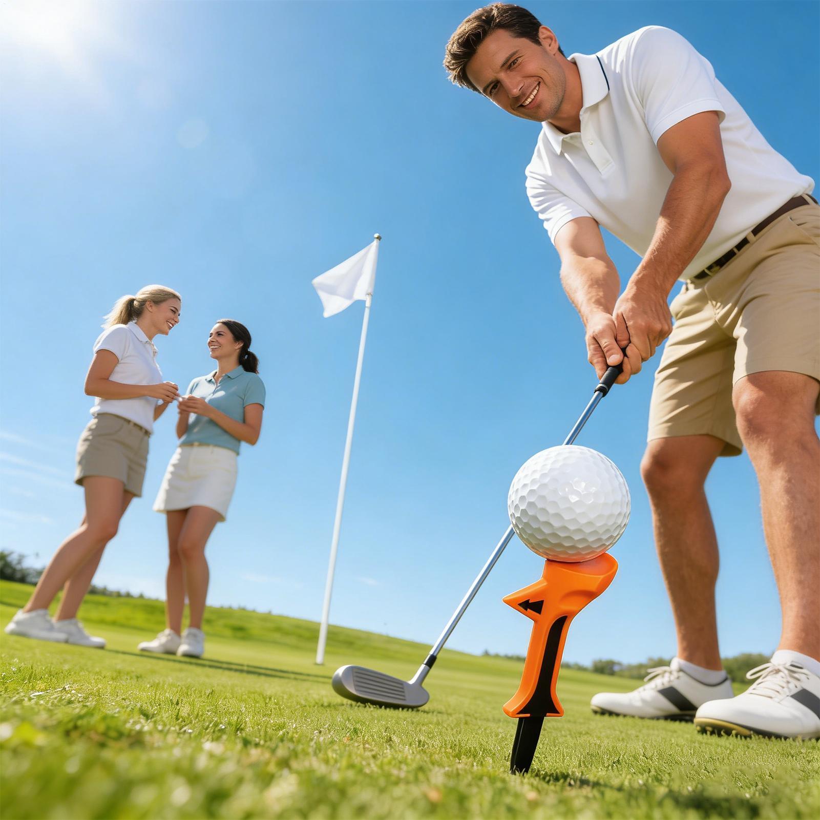 

Golf Tees 3.15 Inch Tall Stand Holder 10 Pieces 10 Degree Slant Head Design Low-Friction Long Tees For Driving Practice Fairway China Mainland