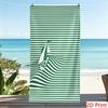 Oversized Sailing Beach Towel XL Nautical Striped Pool Blanket Large Sailboat Bath Towels for Summer Vacation Travel Essentials