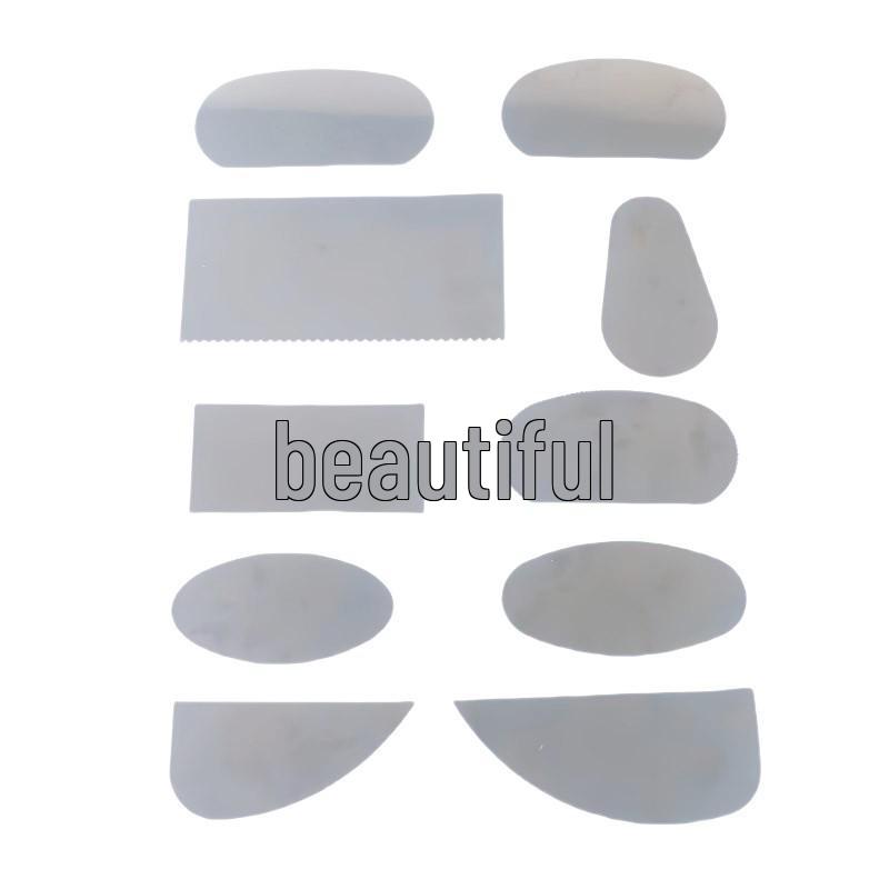 10-Piece Stainless Steel Polymer Clay and Pottery Scraper Set