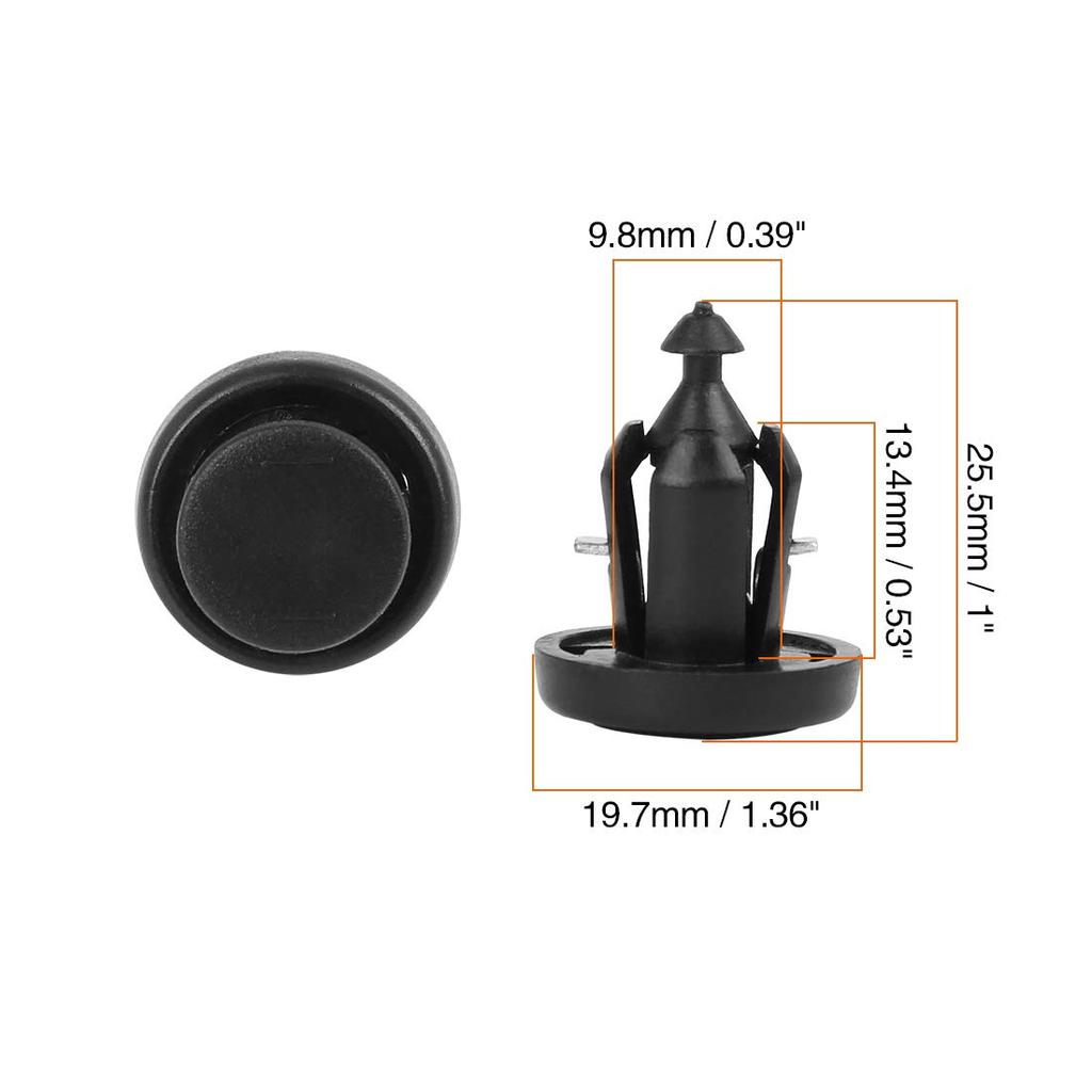 uxcell 40pcs Front Bumper Push Plastic Clips for Honda