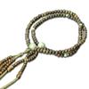 Women's Buddhist Prayer Beads, Double Strand, Kyoto Style, Green Sandalwood, Doksan Beads, Odamaki Style, Nichiren Buddhism, Funeral, Buddhist Altar,