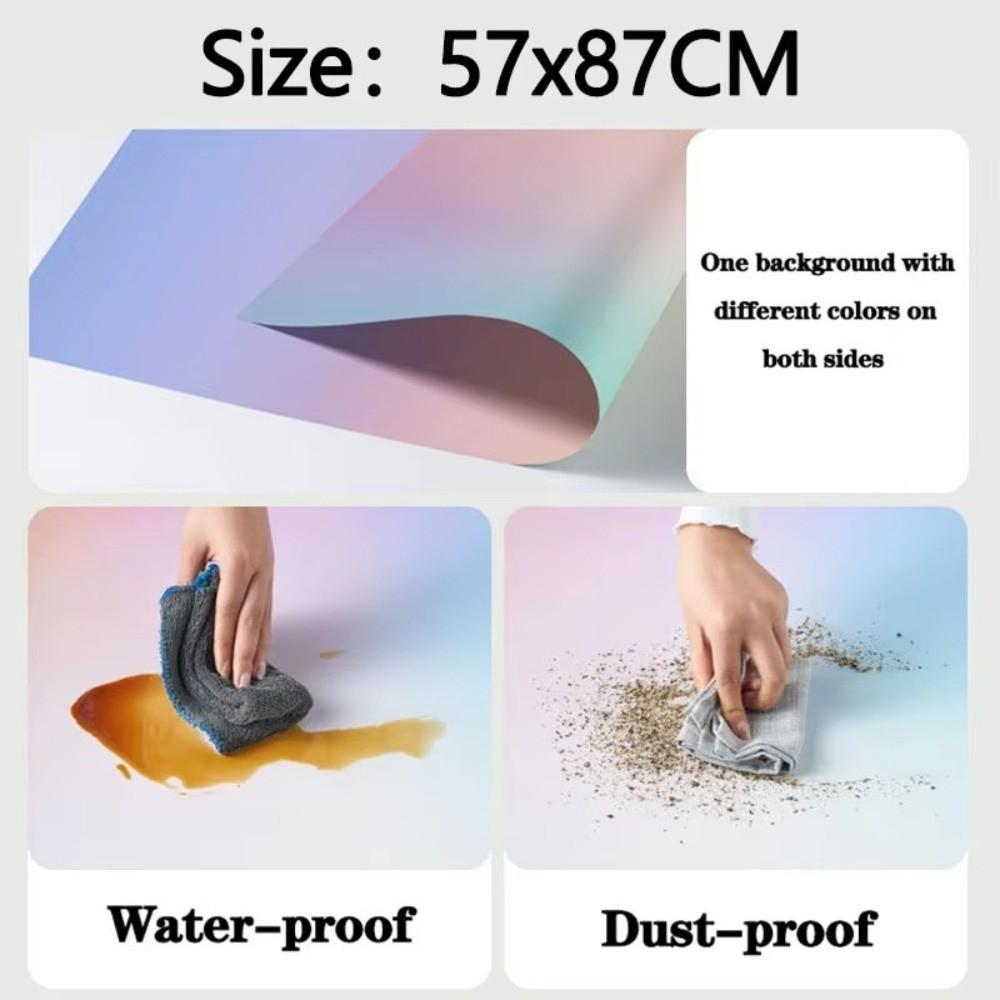 Double Sided Photography Backdrops Gradient Color Photo Wallpaper Props for Photo Studio