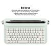 Vintage   Keyboard 86 Keys Portable Wireless Keyboard with Integrated Stand for   for   for