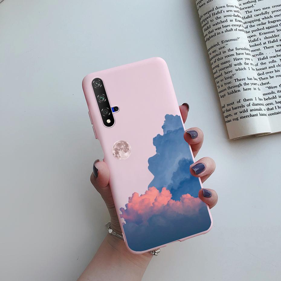 

For Honor 20 Case For Honor 20 Pro YAL-AL10 Cover Cute Cat Cartoon Painted Phone Case For Honor20 20Pro YAL-L21 Soft Bumper Capa Honor 20