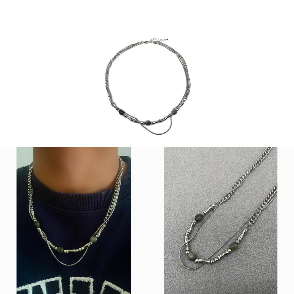 Modern Stainless Steel Pendant Necklace For Men And Women With Unique Handmade Craft
