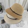 Light and Breathable Sun Hat High-end Women's Straw Woven Hat Bucket Hat Versatile Bucket Hat Literary Basin Hat Beach Hat