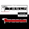Car Sticker 2025 New Tesla 3D  Car audio decorate 3D Aluminum Badge Emblem Sticker Accessories For Tesla Model 3 Model X S 2016-