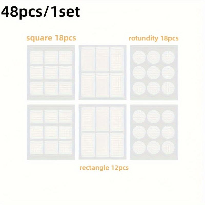 48 Pieces of transparent mesh nano traceless glue double-sided high-viscosity nano traceless transparent tape