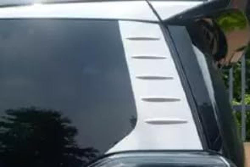 FUKUARE Alphard Vellfire 30 Series Rear Window Pillar Garnish Set of 2 Left and Right Exterior Custom Parts (Plated Finish)