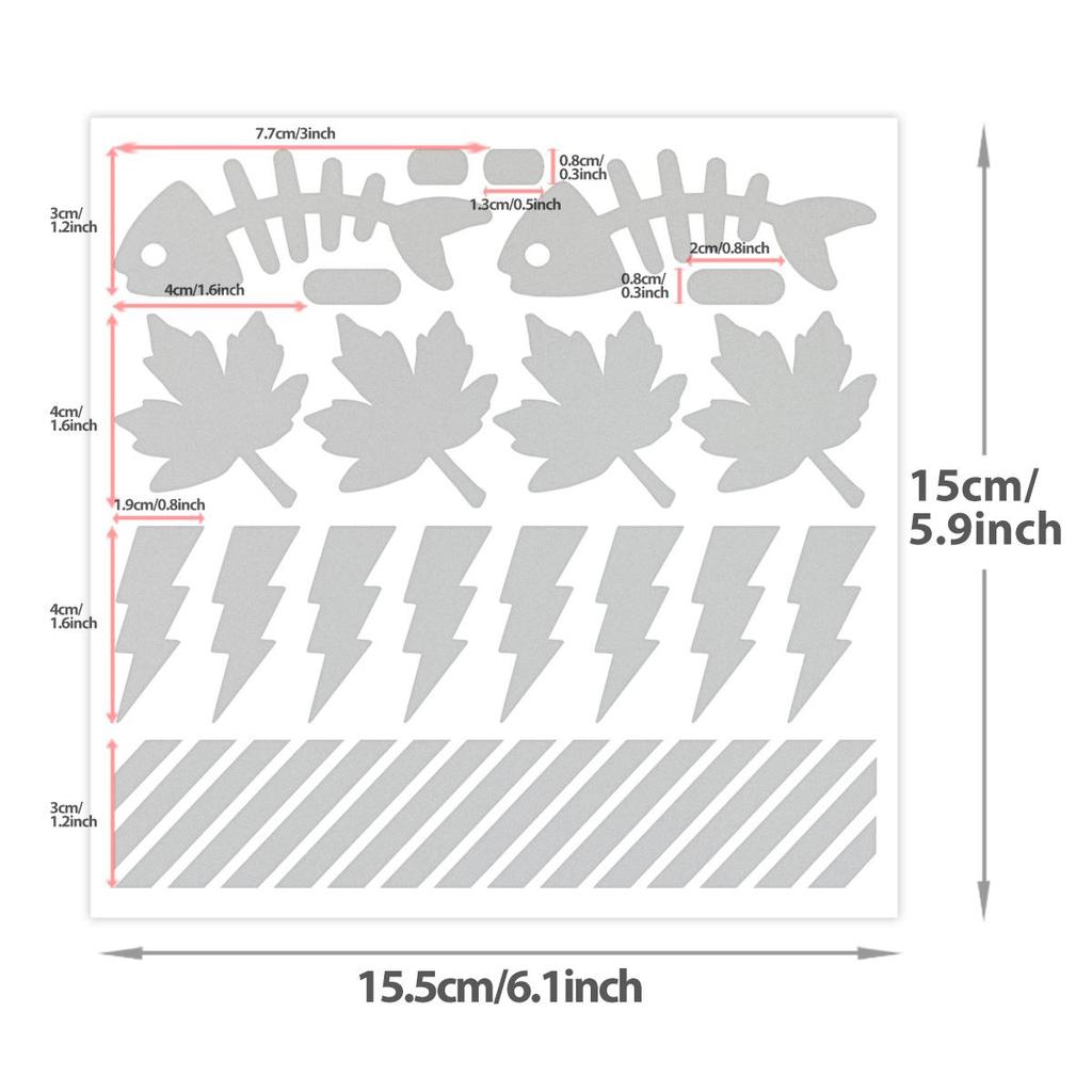 Elastic Reflective Heat Transfer Stickers, High Temperature Vinyl Hot Press Reflective Patches for Ironing On Clothes, Bags, Hats