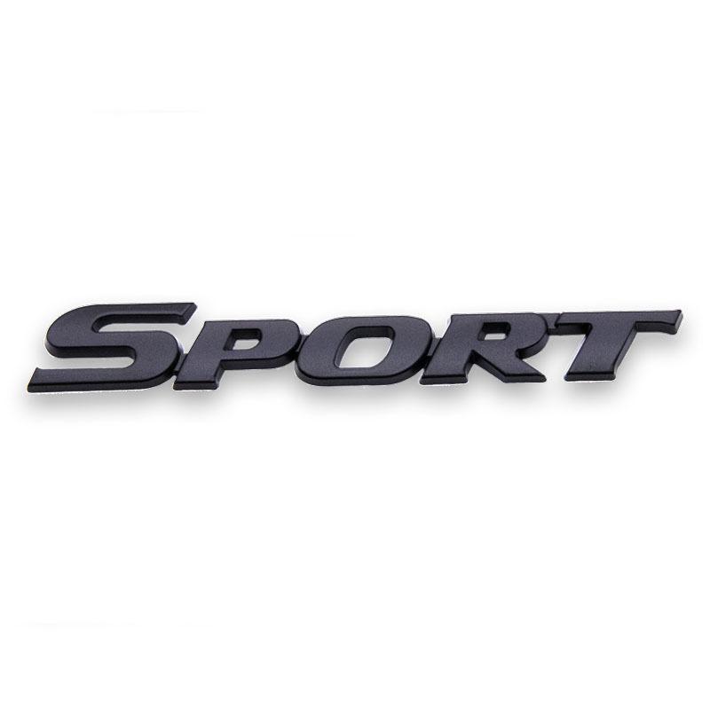 3d Chrome Black Metal Car Letters Carbon Sport Emblem Badge Decal Sticker For Highlander Rav4 Yaris Sport Logo Accessories