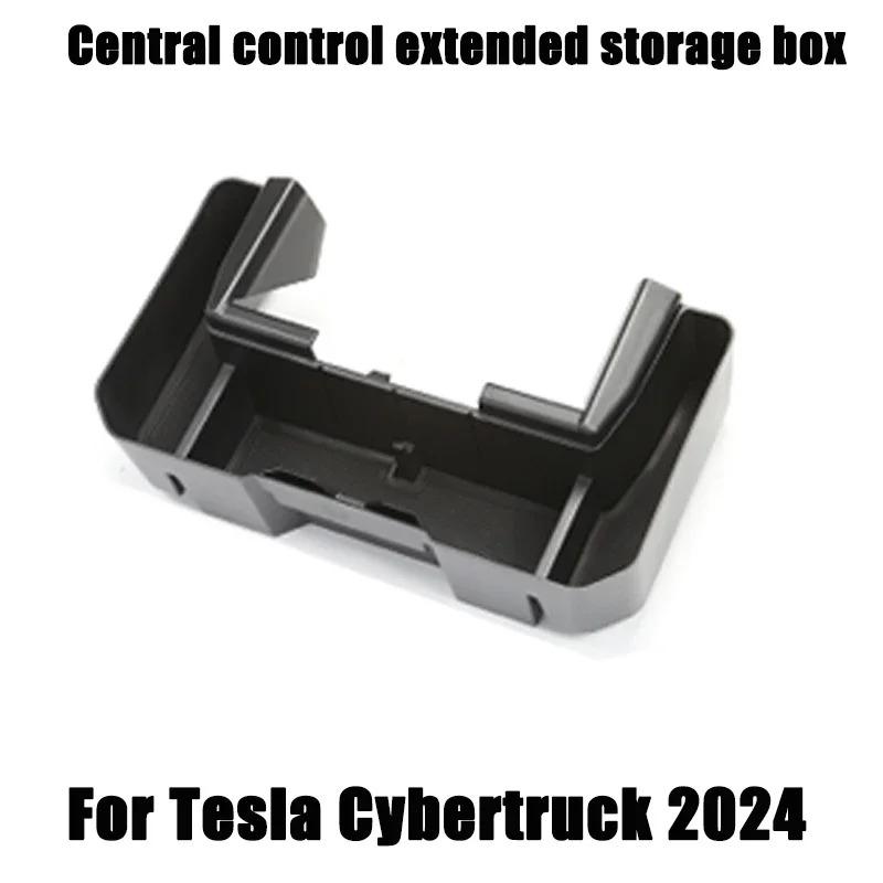 For Tesla Cybertruck 2024 2025 Center Console Storage Box Screen Rear Storage Box Expands Waterproof Car Interior Accessories