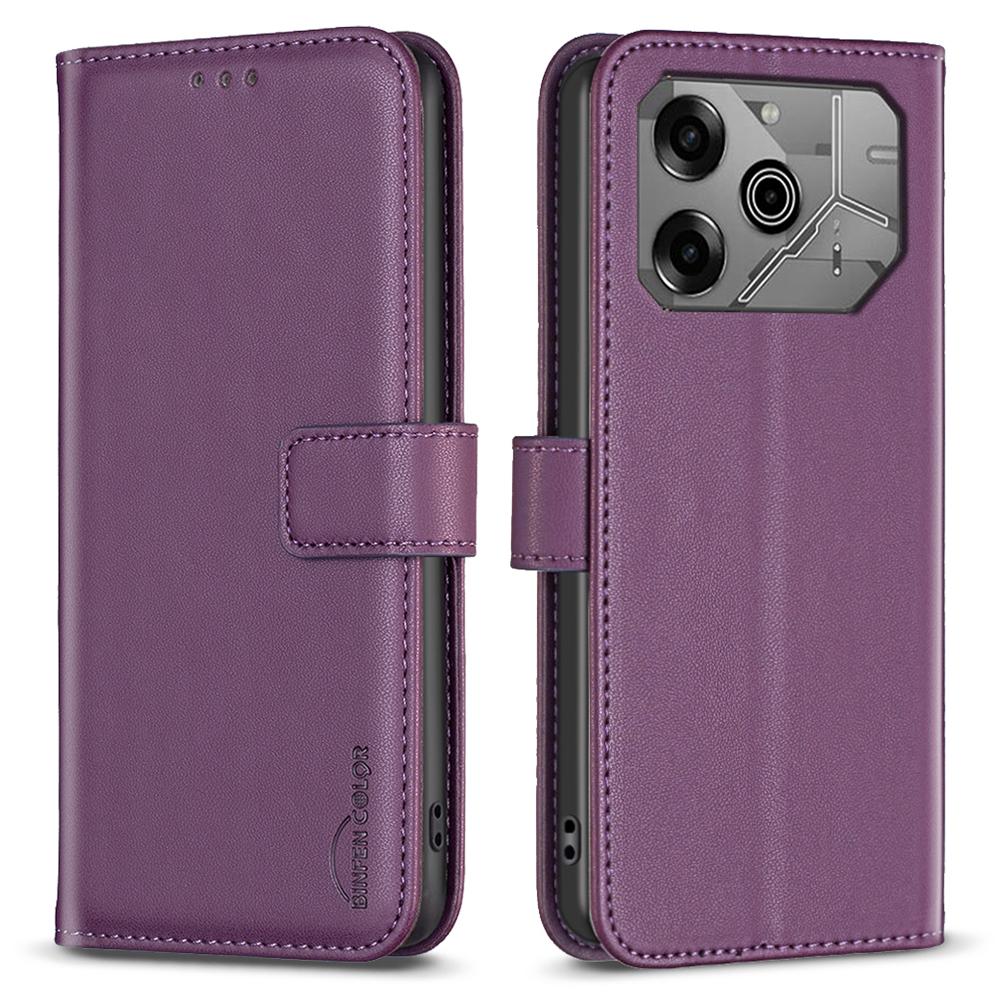 BINFEN COLOR BF17 For TECNO Pova 6 5G/Tecno Pova 6 Pro 5G Case Leather Flip Wallet Phone Cover