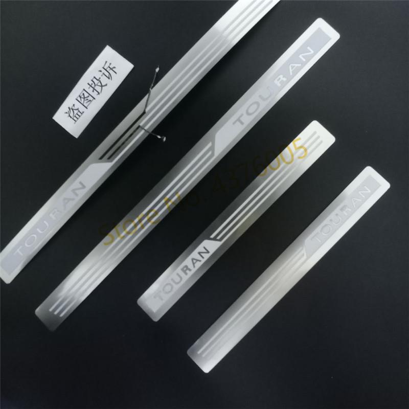 

Ультратонкая накладка из нержавеющей стали/порог для Volkswagen Touran Touran L 2004-автомобиль