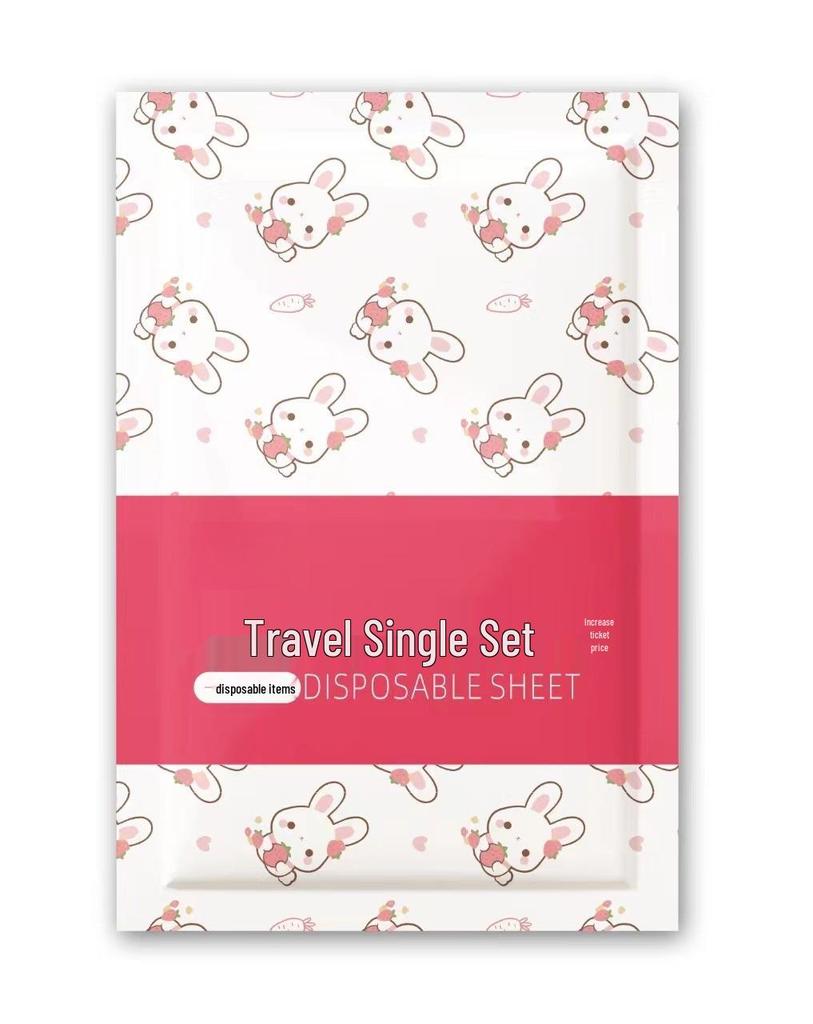 Travel Bedding Set: Disposable Bed Sheets, Duvet Covers & Pillowcases - 3 or 4 Piece Hotel & Train Sleeper Kit