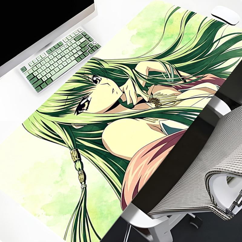 Kawaii Mouse Pad Xxl Gaming Desk Mat Pc Computer Game Accessories Nonslip Cool Keyboard Pad Code Geass Anime Extended Mousepads
