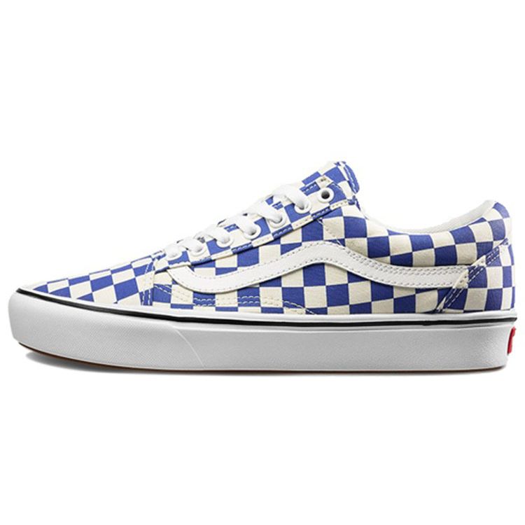 

Кроссовки унисекс Vans Old Skool ComfyCush Checker - синие ляпис-белые VN0A3WMAVNA