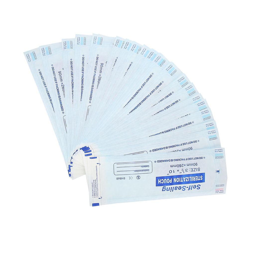 200pcs Box Dental Medical Self Sealing Sterilization Pouch (90 * 260mm)