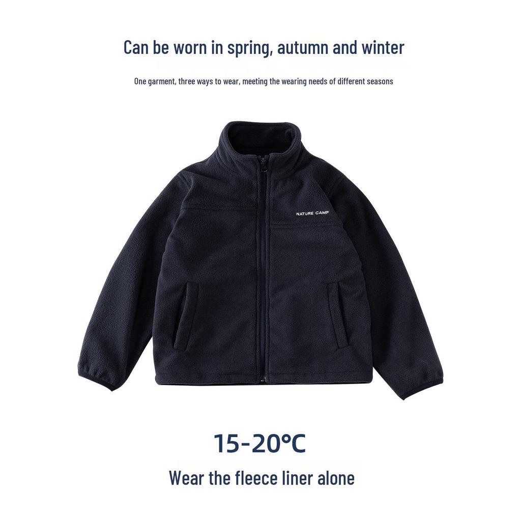 2025 Kids' Three-in-One Windbreaker Jacket - Spring/Autumn Style for Boys and Girls