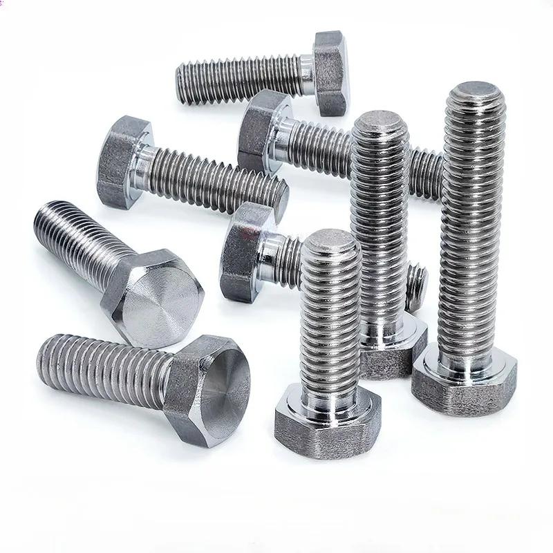 M1.6 M2 M3 M4 M5 M6 M8 M10 x 6-80 mm TC4 GR5 Titanium Alloy Hex Head Bolt Screw Bicycle Motorcycle