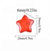 Natural Stone Crystal Star Ornament - 20x20x6mm