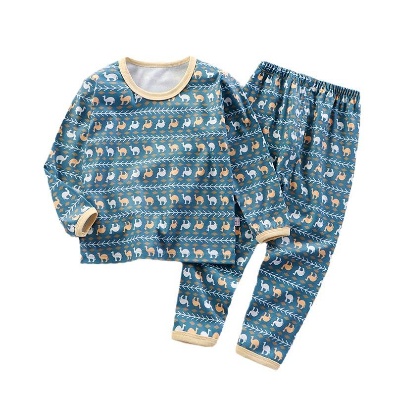 Children's Thermal Cartoon Pajamas Set: Boys' and Girls' Autumn Underwear & Pants