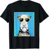 Airedale Terrier Portrait Pop Art Dog with Sunglasses T-Shirt