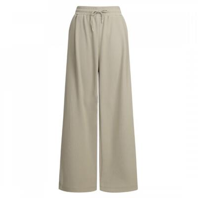 Shop   Women S elaStic waiSt Front Pleat Wide Leg pantS Beige Pic Wpt 21069