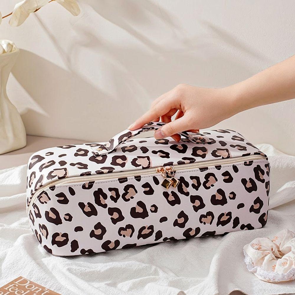 Large Capacity Hair Dryer Storage Bag PU Leather Carrying Case New Curler Storage Bag  Travel Use