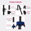 Speaker Stand Studio Monitor Speaker Tripod Stand Heavy Duty Telescoping Height Adjustable Non slip Three point