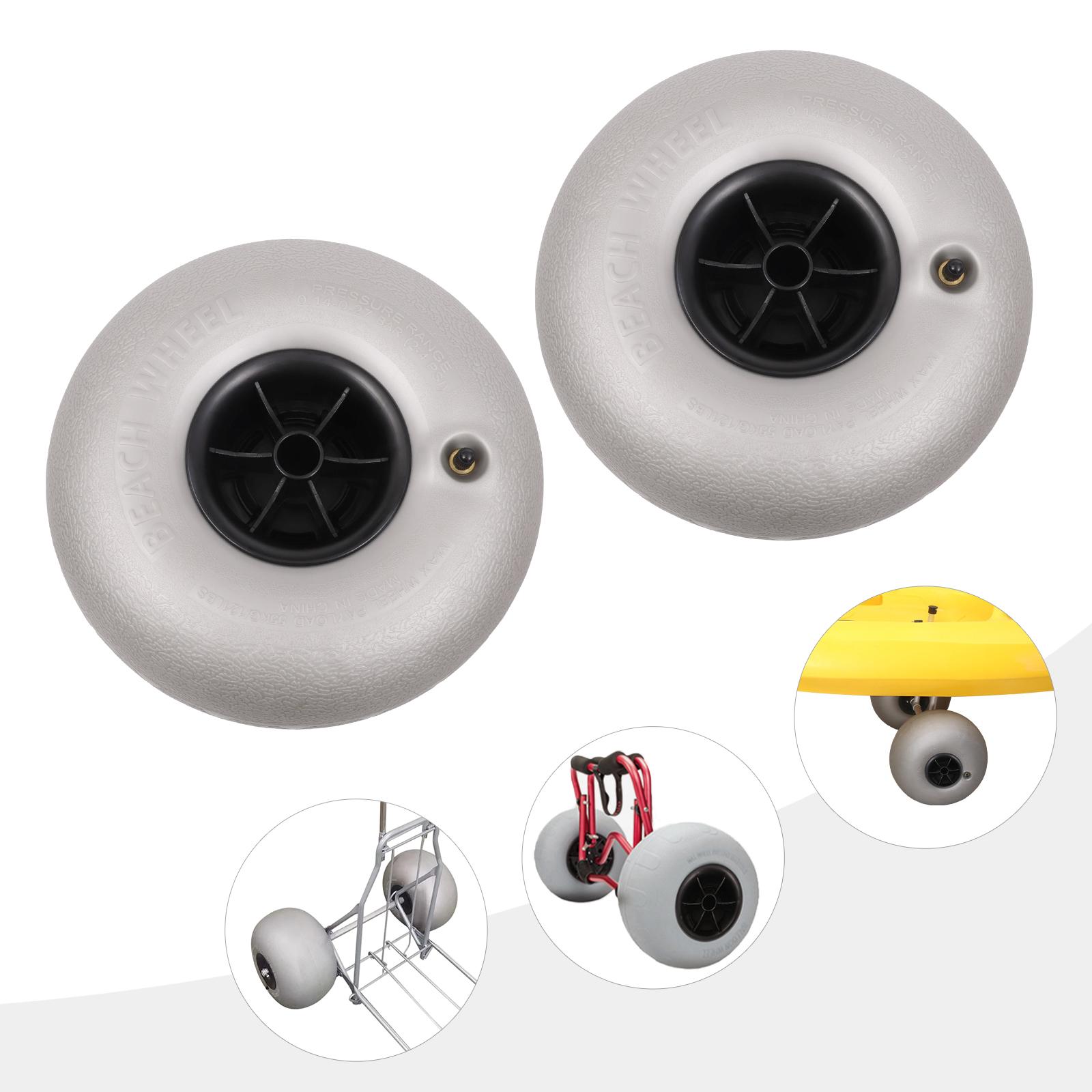 Пляжные колеса-шары 2 шт. ПУ пляжная тележка надувные колеса-шары Замена Большие колеса для песка для тележки для каяка/каноэ 12 дюймов