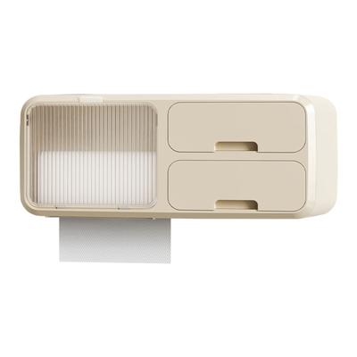Drill Free Bathroom Tissue  Storage Box Waterproof Bathroom Toilet Paper Holder Wall Mounted Toilet