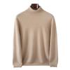 New Cashmere Sweater High Lapel Neck Pullover Solid Color Loose Knitting